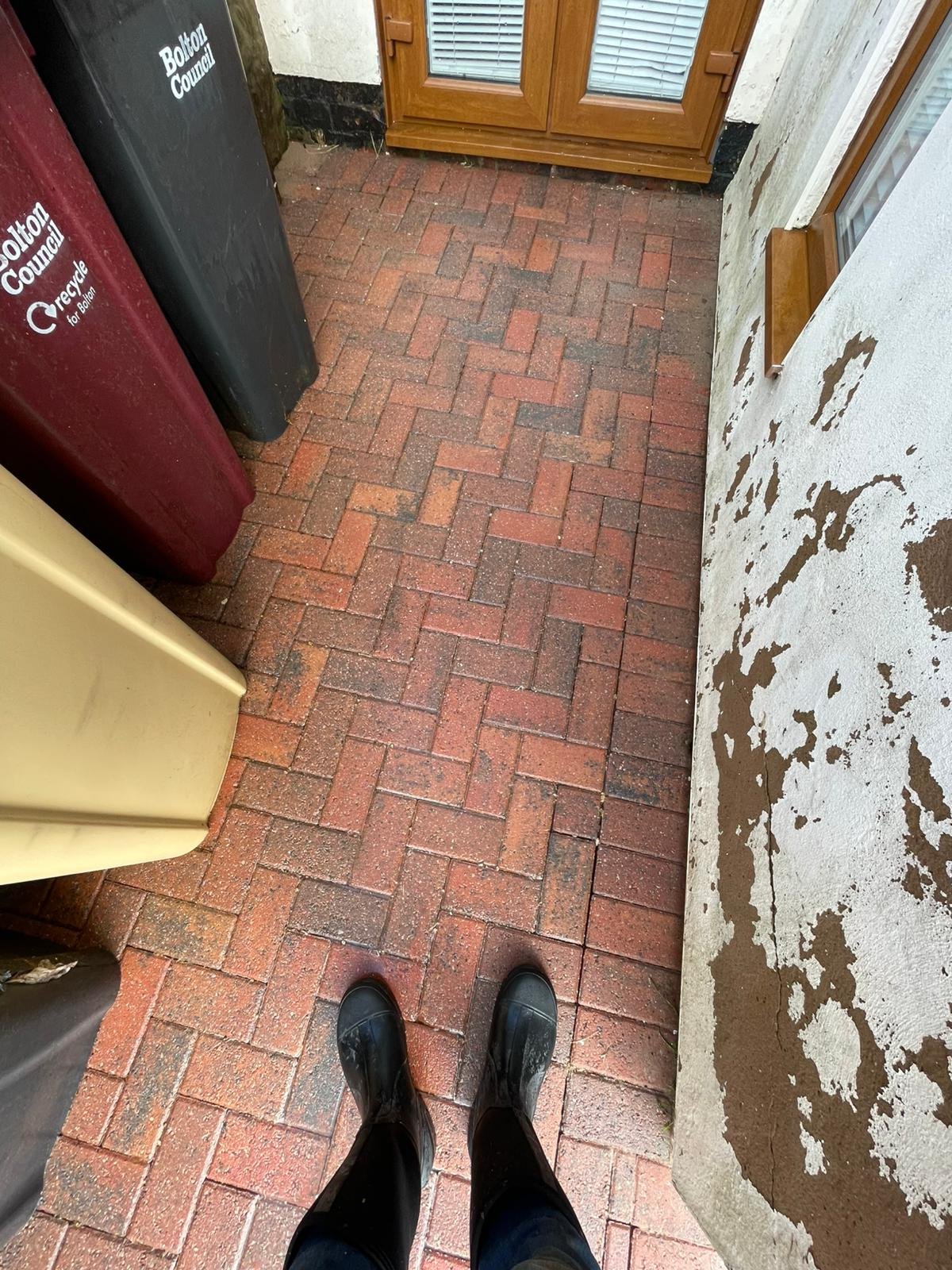 Driveway after cleaning