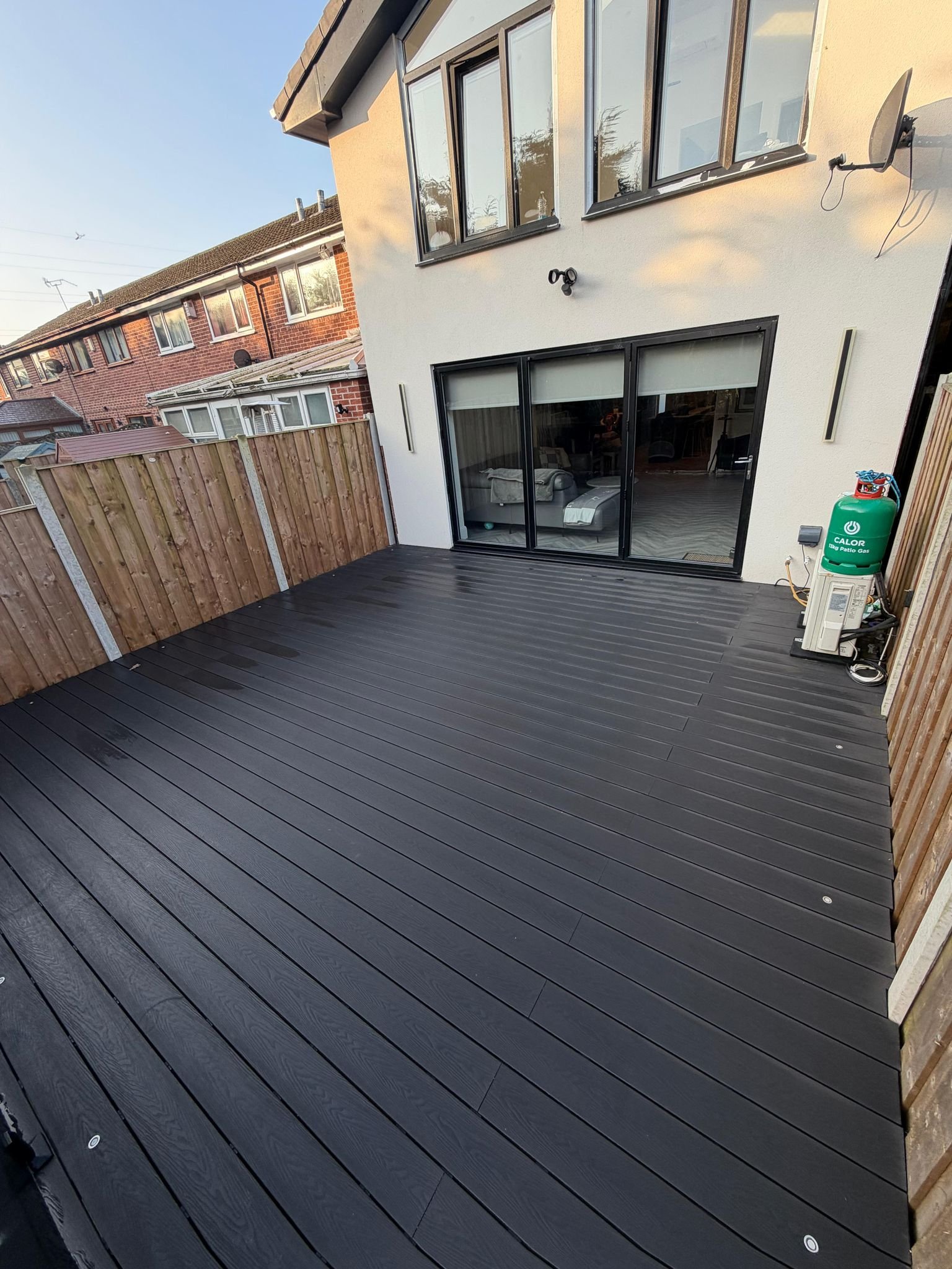 Decking after cleaning