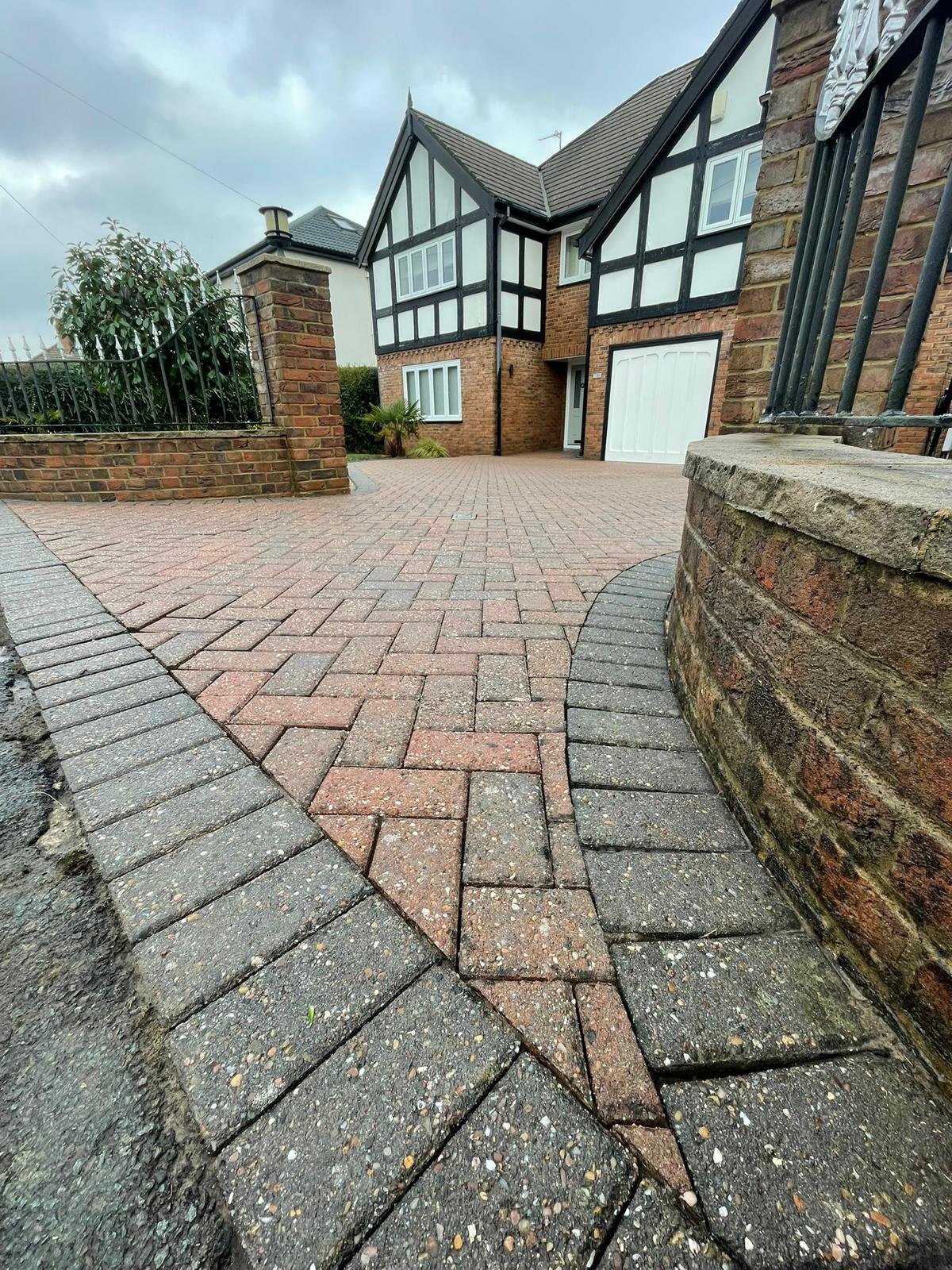 Driveway after cleaning