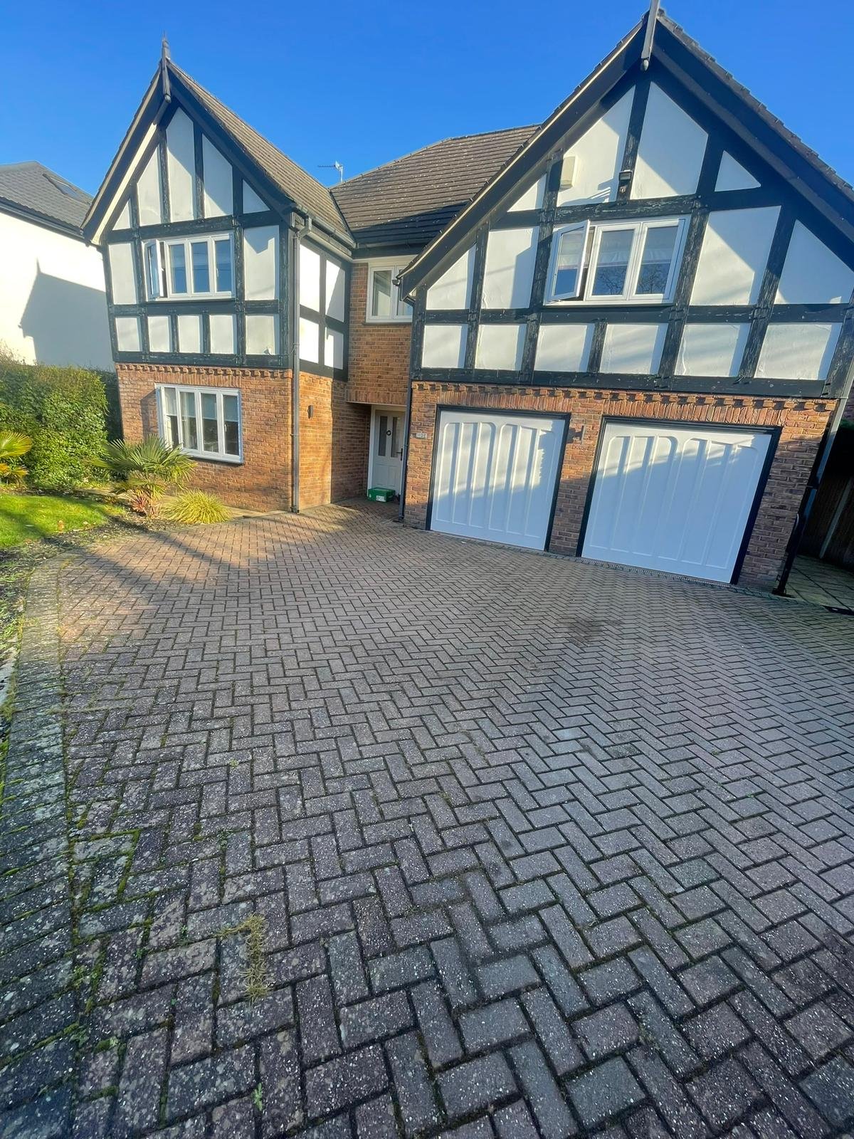 Driveway before cleaning