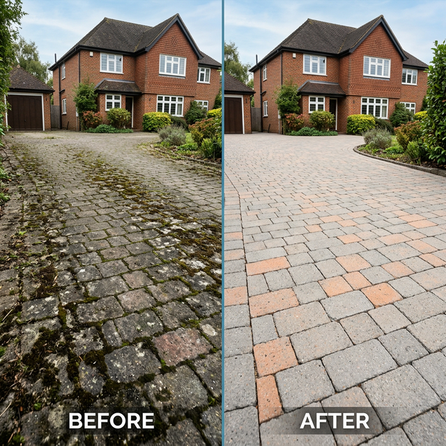 Driveway Before and After
